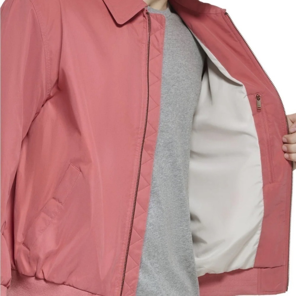 New Men’s Size 3XL Microtwill Relaxed Bomber Jacket dm2rko20 dockers Water - Picture 5 of 7